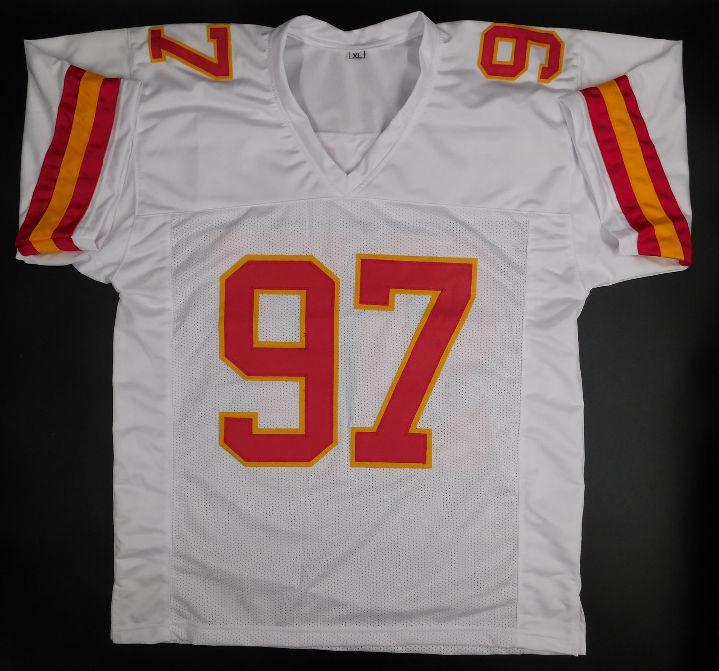 Felix Anudike-Uzomah Signed Auto Kansas City Chiefs White Football Jersey BAS COA