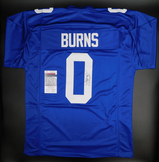 Brian Burns Signed Autographed New York Giants Blue Football Jersey FSU JSA COA