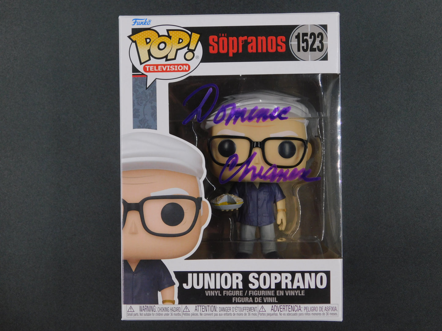 Dominic Chianese Signed Autograph Funko Pop 1523 Sopranos Uncle Junior BAS COA A
