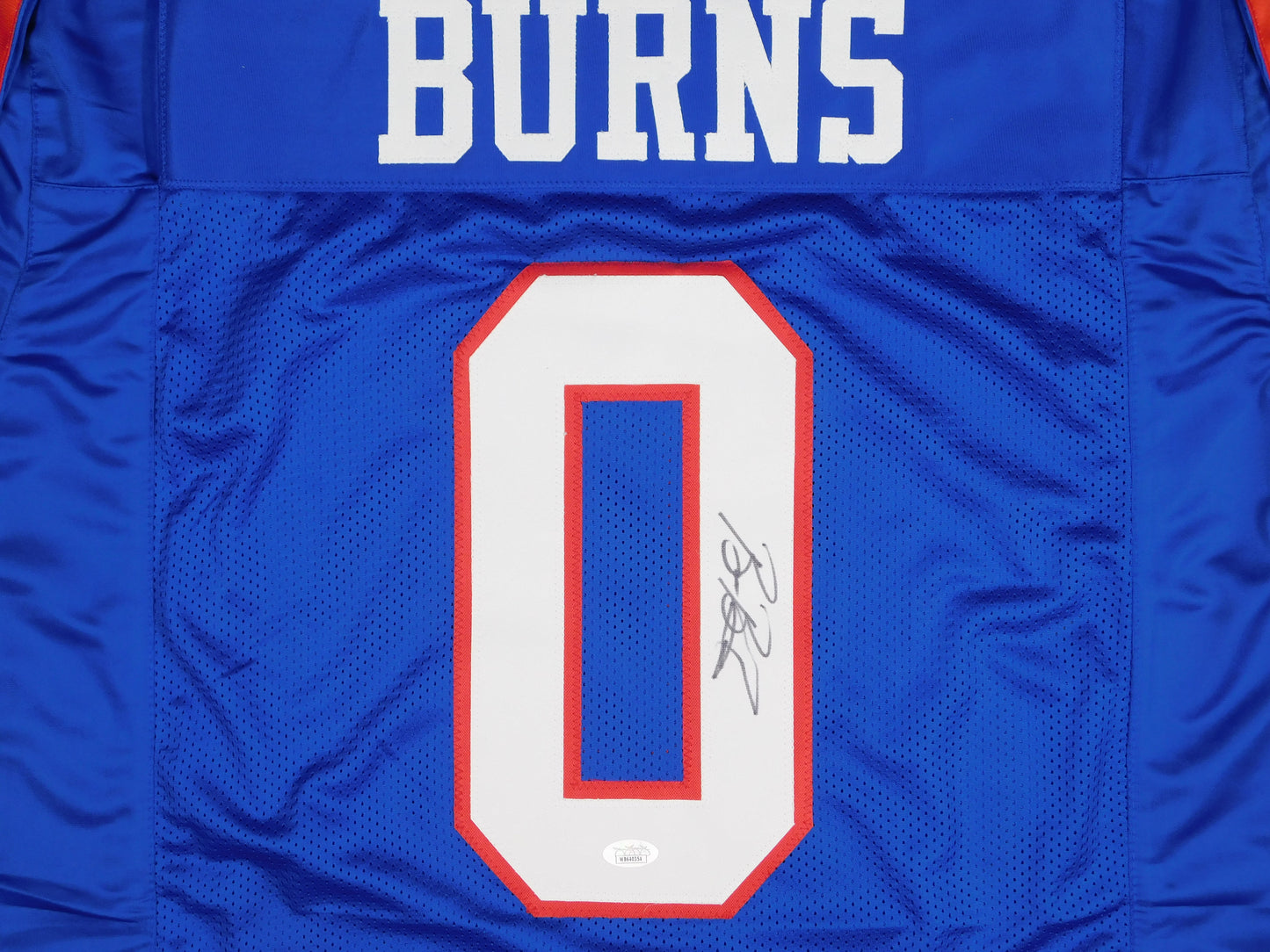 Brian Burns Signed Autographed New York Giants Throwback Football Jersey JSA COA