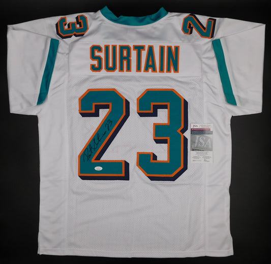 Patrick Pat Surtain Signed Autographed Miami Dolphins Football Jersey JSA COA Black Ink