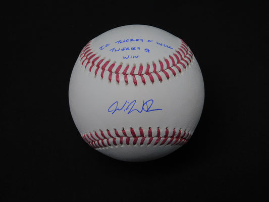 Will Warren Signed OML Baseball If There A Will Inscribed NY Yankees JSA COA