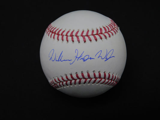 Will Warren Signed Autographed OML Baseball Full Name William Harper Warren NY Yankees JSA COA