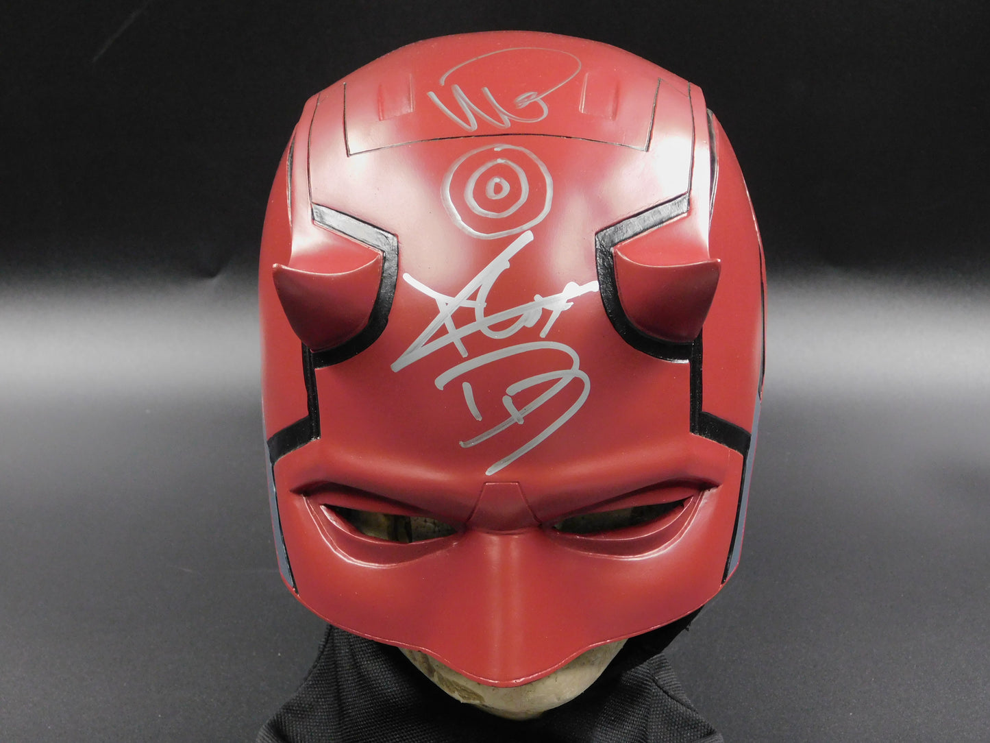 Charlie Cox Wilson Bethel Dual Signed Daredevil Cowl Mask Full Helmet Marvel JSA COA