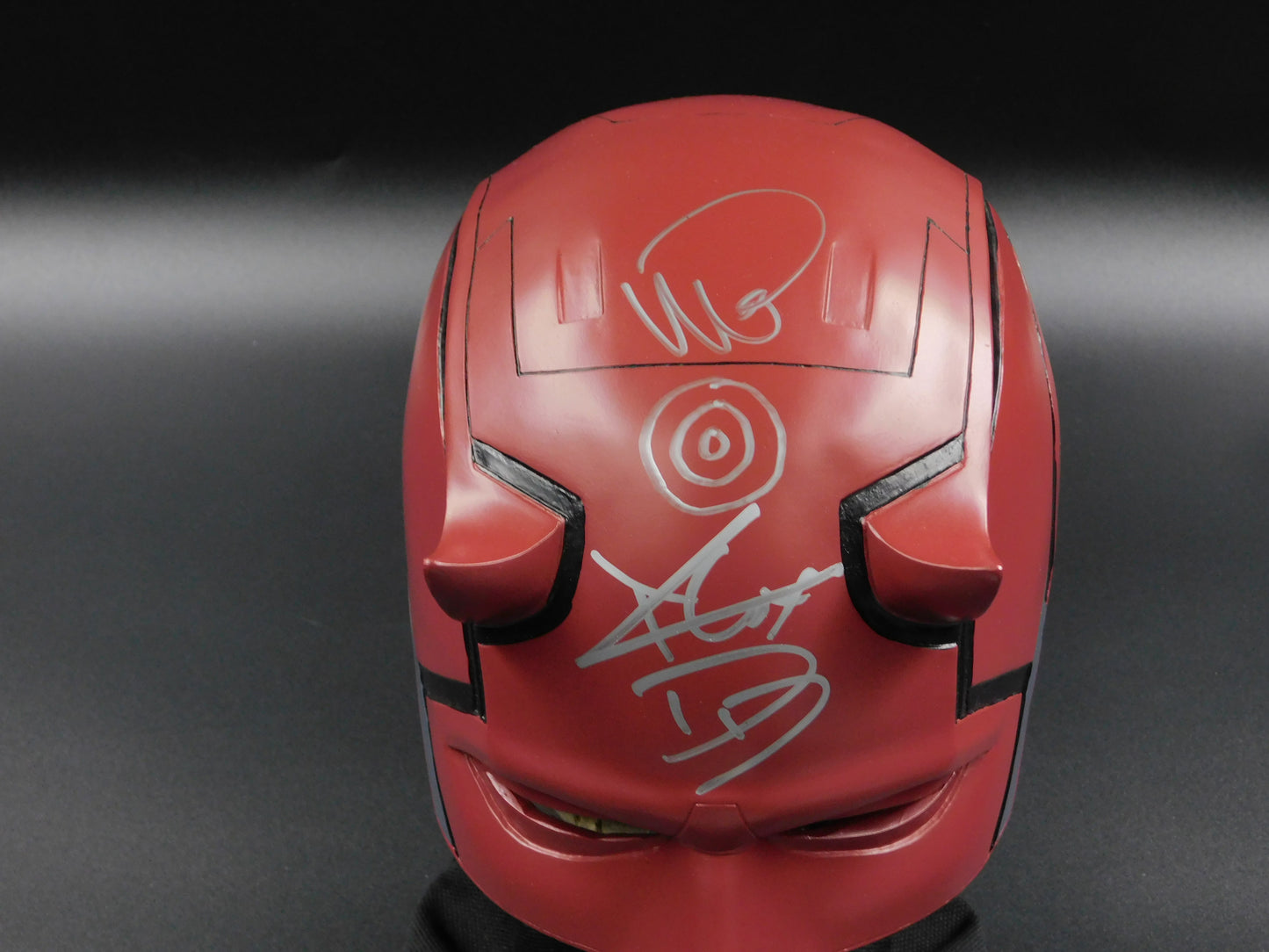 Charlie Cox Wilson Bethel Dual Signed Daredevil Cowl Mask Full Helmet Marvel JSA COA