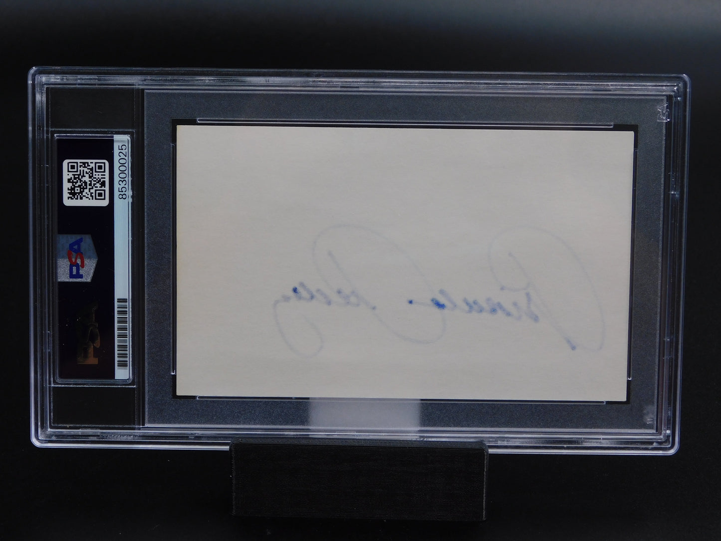 Priscilla Presley Signed Autographed 3x5 Index Card Elvis Graceland PSA Slab