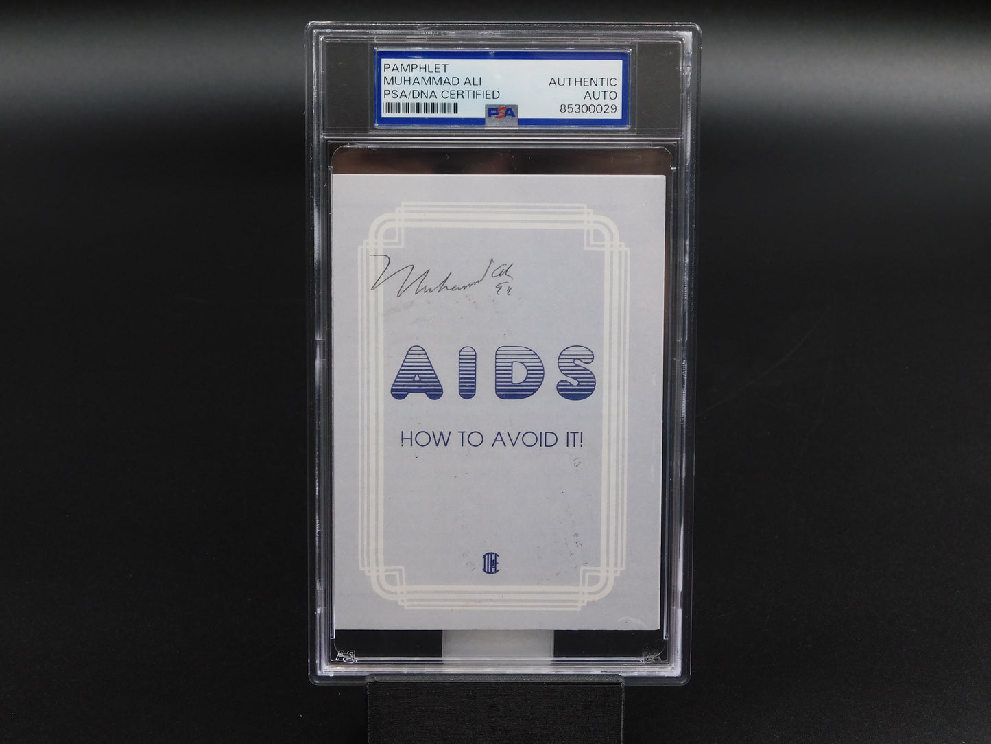 Muhammad Ali Signed Autographed Pamphlet Boxing HOF Cassius Clay PSA Slab