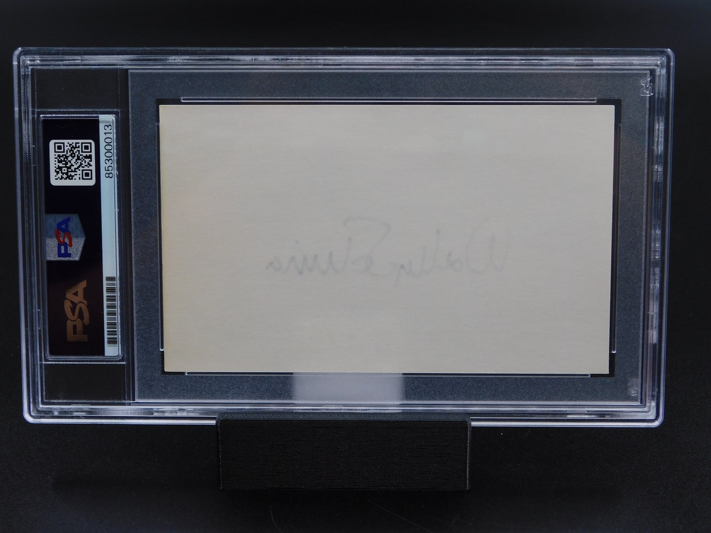 Wally Schirra Signed Autographed 3x5 Index Card NASA Apollo 7 Gemini PSA Slab