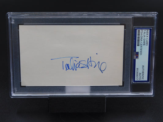 Talia Shire Signed Autographed 3x5 Index Card Rocky The Godfather PSA Slab