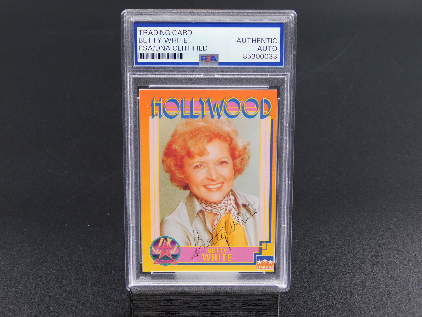 Betty White Signed Autographed Starline Hollywood Walk of Fame Card 148 PSA Slab The Golden Girls