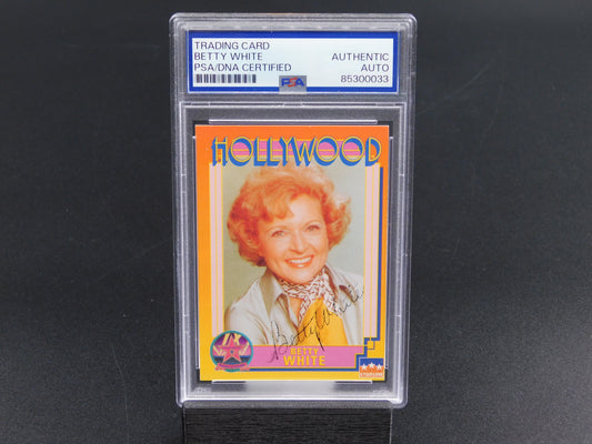 Betty White Signed Autographed Starline Hollywood Walk of Fame Card 148 PSA Slab The Golden Girls