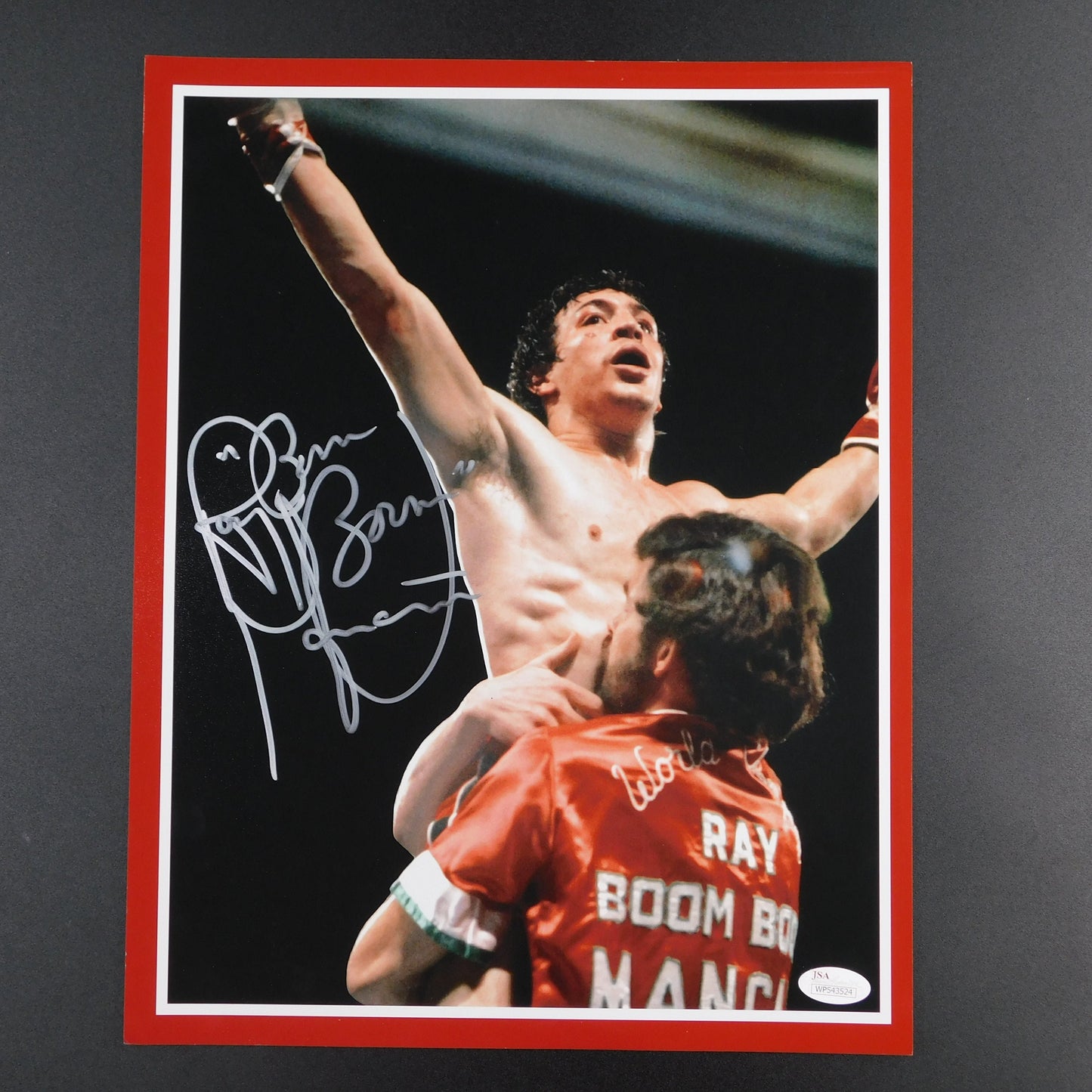 Ray Boom Boom Mancini Signed Autographed 11x14 Photo Boxing HOF JSA COA