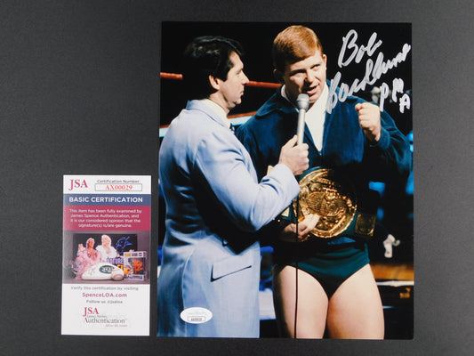 Bob Backlund Signed Autographed 8x10 Photo WWF WWE Championship HOF JSA COA