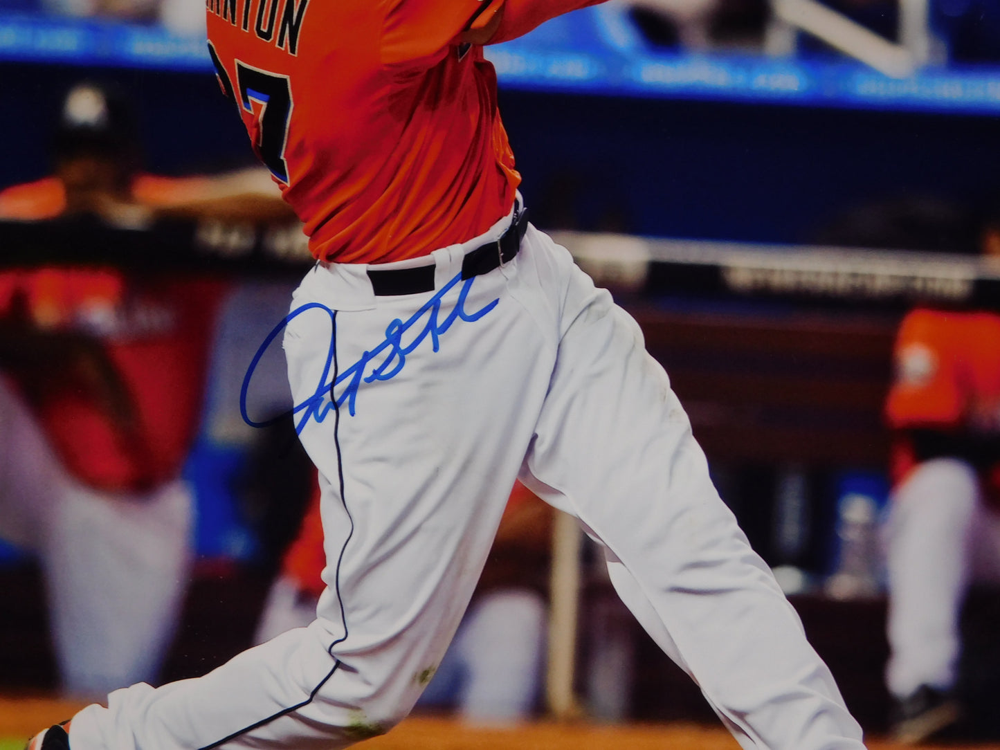 Giancarlo Stanton Signed Autographed 8x10 Photo Miami Marlins Yankees JSA COA