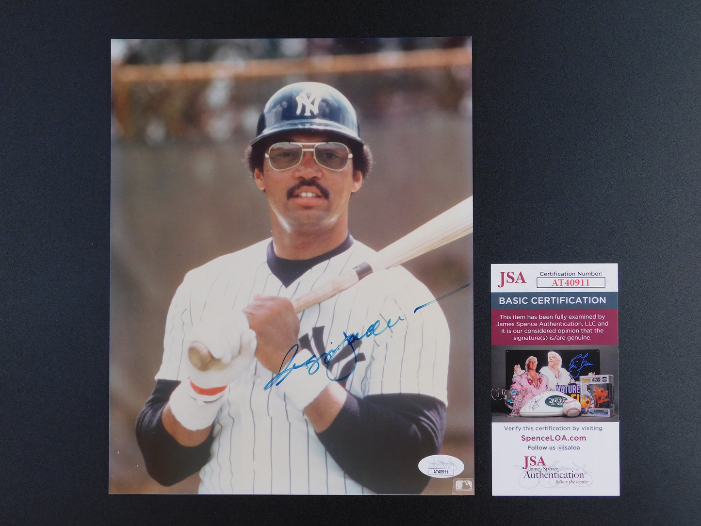 Reggie Jackson Signed Autographed 8x10 Photo New York Yankees HOF JSA COA