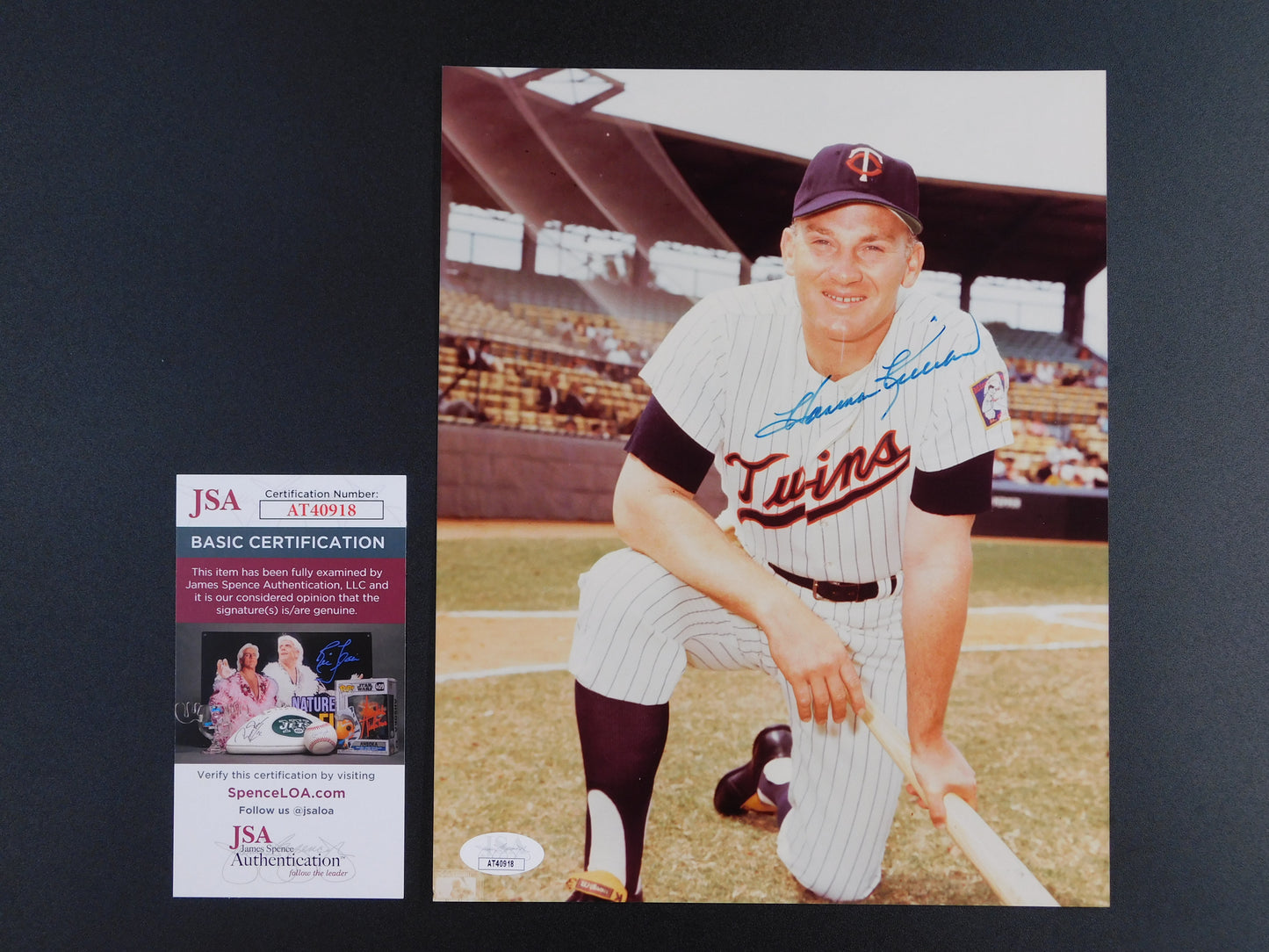 Harmon Killebrew Signed Autographed 8x10 Photo Minnesota Twins HOF JSA COA