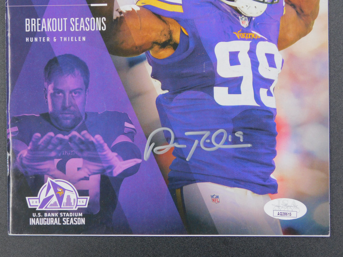 Adam Thielen Signed Autographed Playbook Magazine Program Minnesota Vikings JSA COA