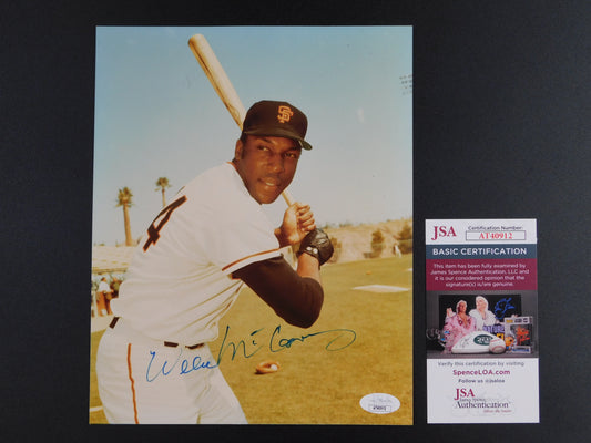 Willie McCovey Signed Autographed 8x10 Photo San Francisco Giants HOF JSA COA