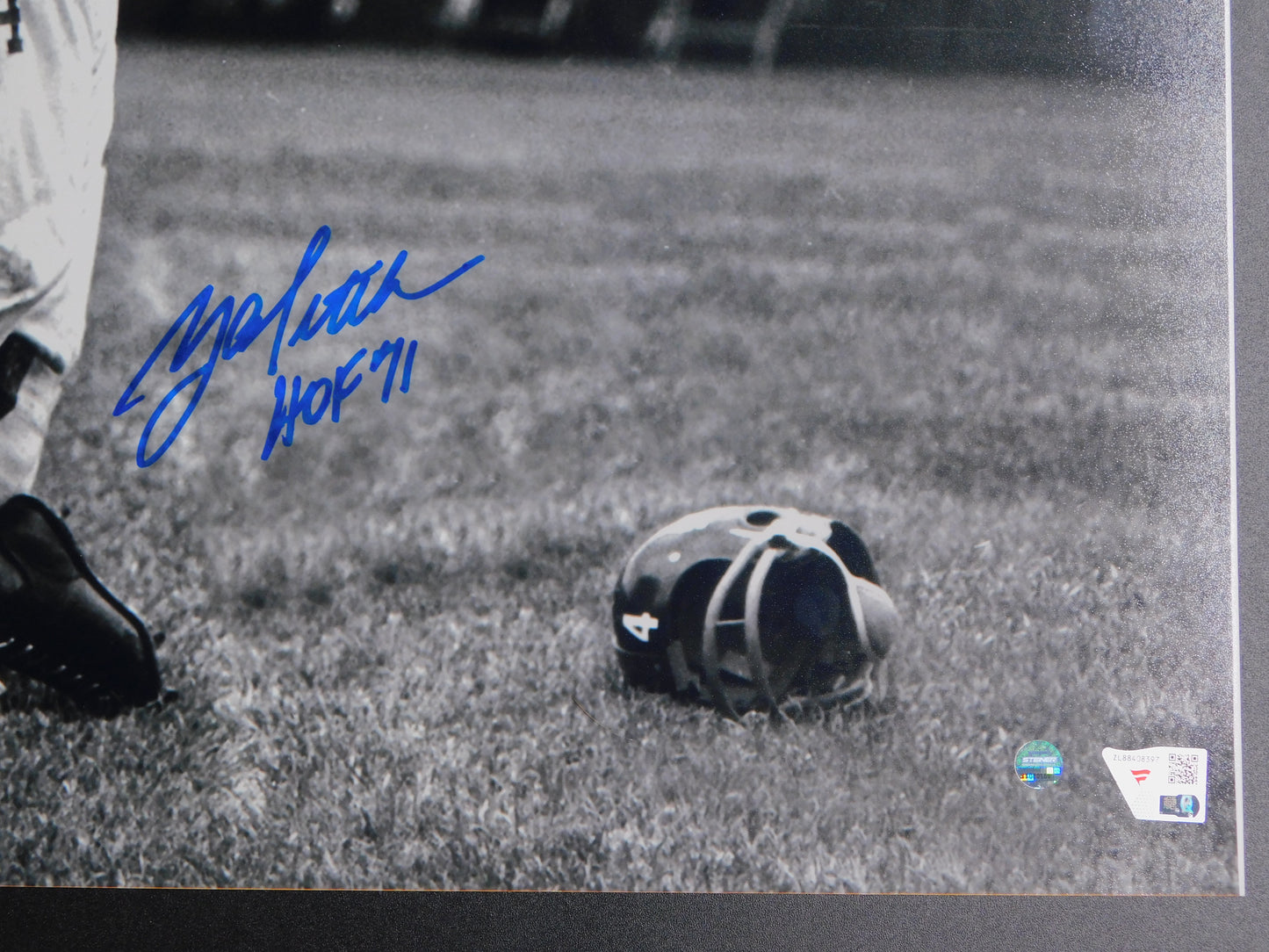 Y.A. Tittle Signed Autographed 16x20 Photo New York Giants HOF 71 Fanatics COA