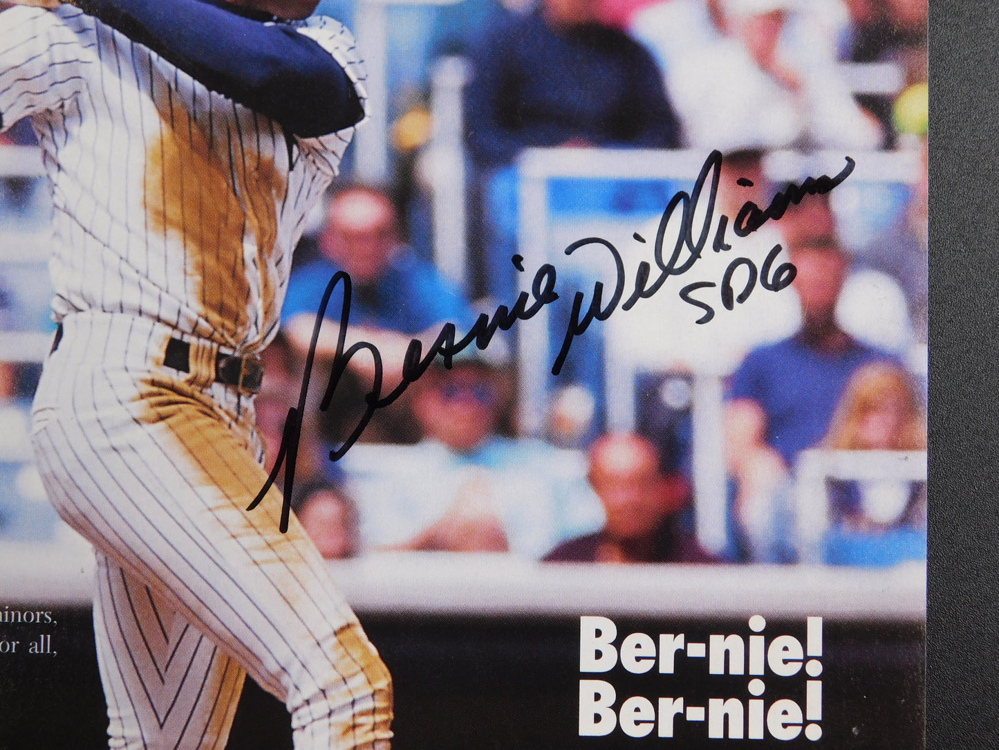 Bernie Williams Signed Autographed Full New York Yankees Magazine 1993 JSA COA