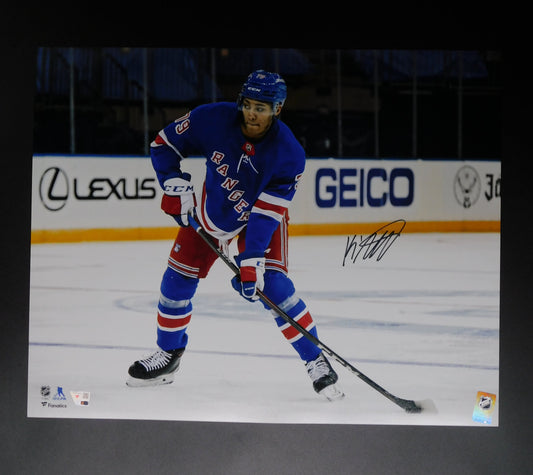 K'Andre Miller Signed Autographed 16x20 Photo New York Rangers Fanatics COA