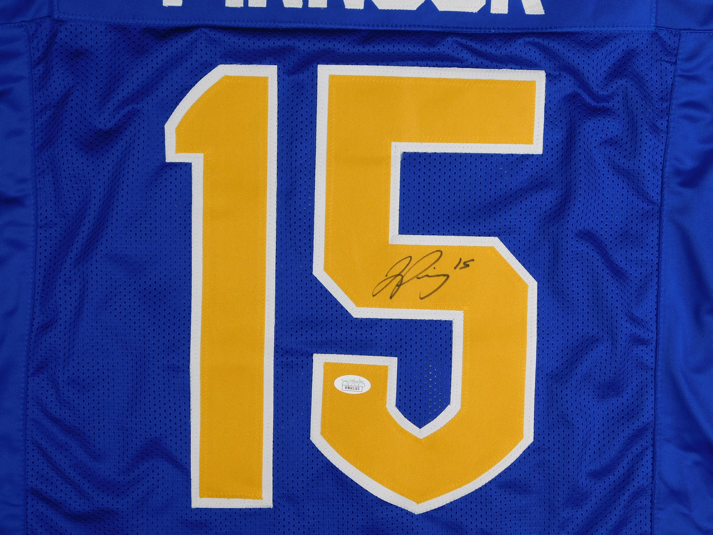 Jason Pinnock Signed Autographed Pitt Panthers Blue Football Jersey Giants JSA COA