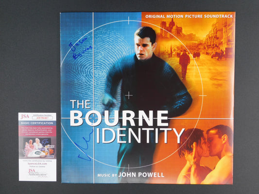 Matt Damon Signed Autographed The Bourne Identity Soundtrack Album Cover Inscribed Jason Bourne JSA COA