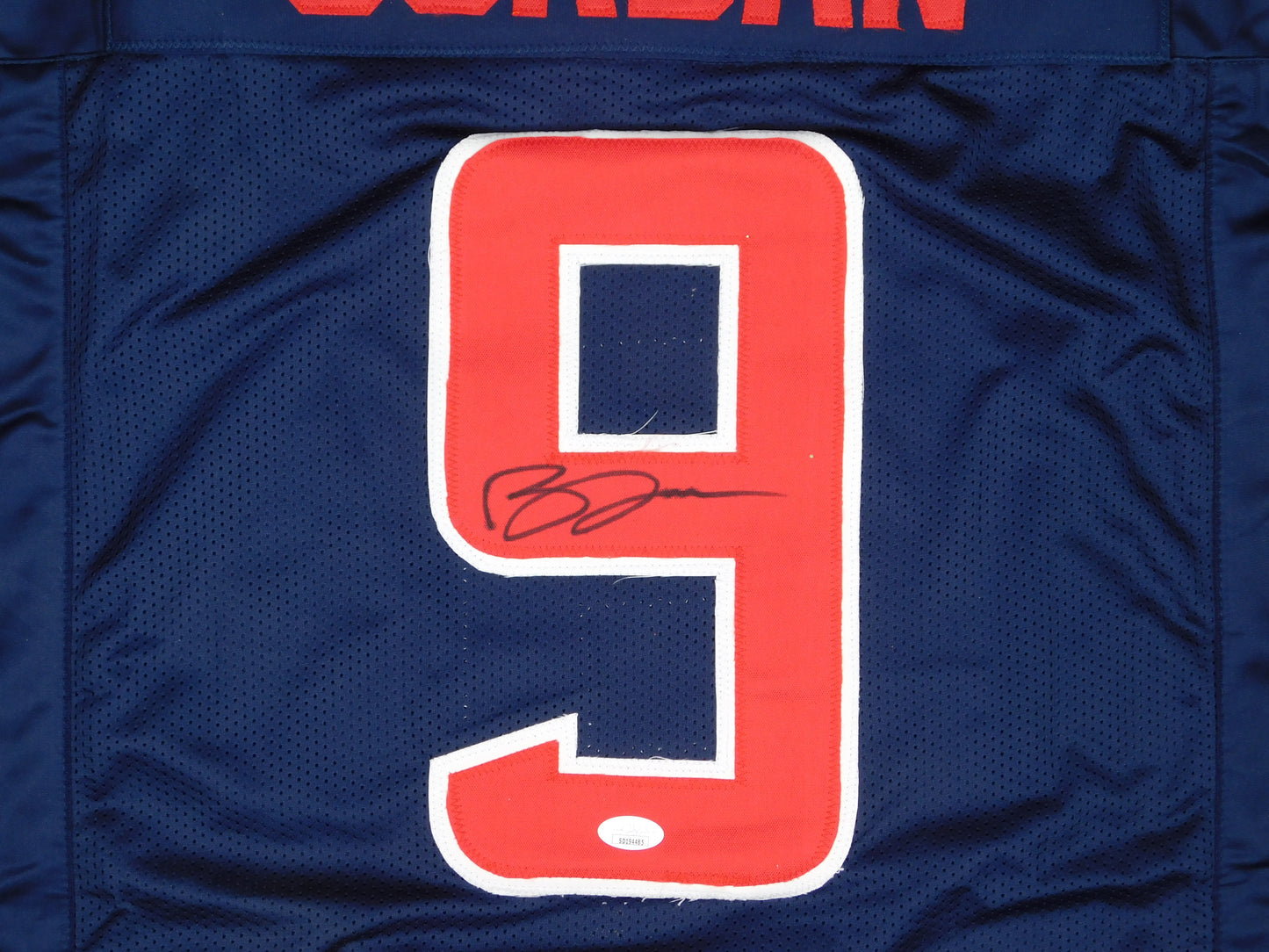 Brevin Jordan Signed Autographed Houston Texans Color Rush Football Jersey JSA COA