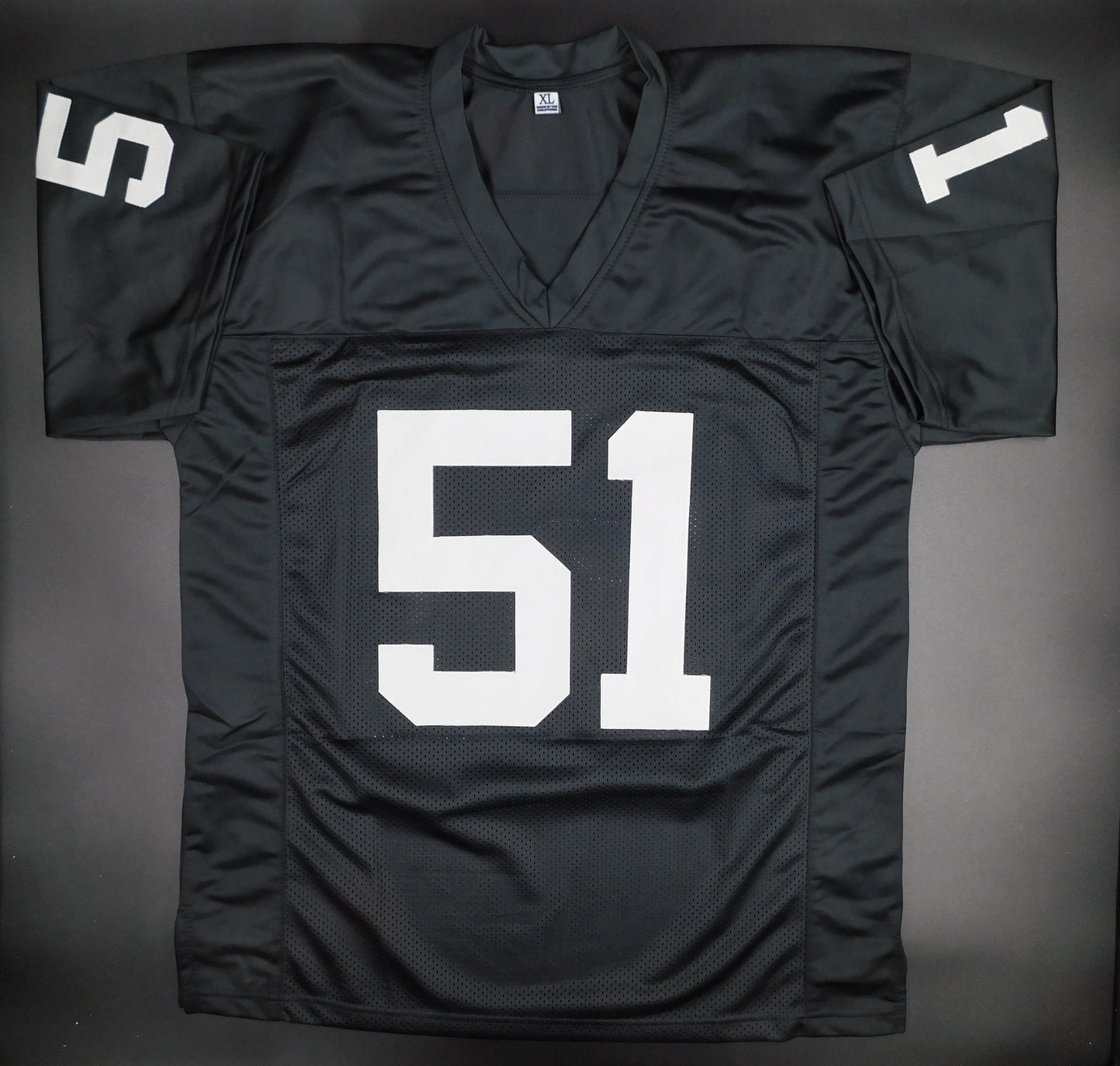 Malcolm Koonce Signed Autograph Raiders Commitment To Excellence Black Football Jersey JSA COA