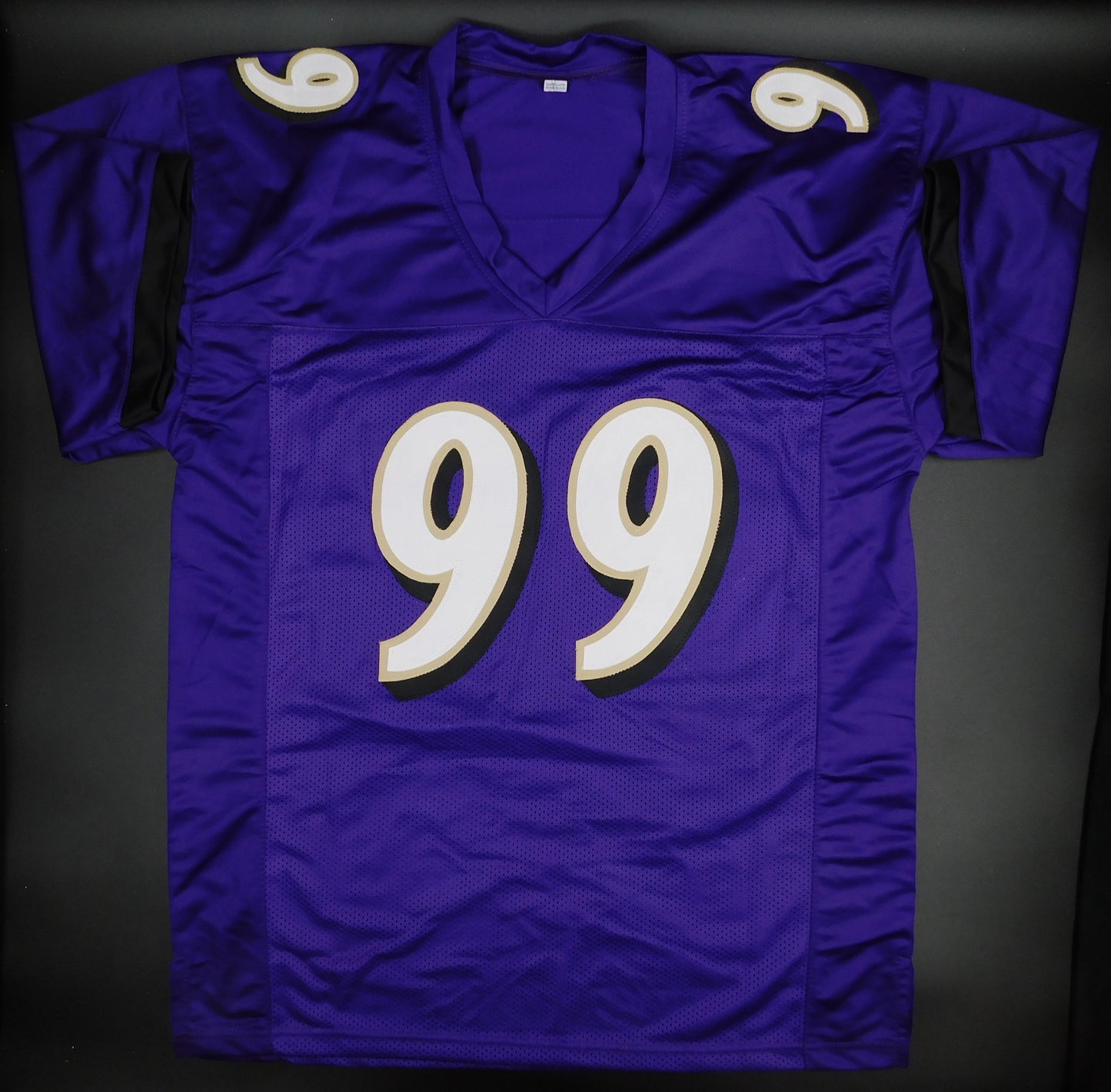 Odafe Oweh Signed Autographed Baltimore Ravens Purple Football Jersey JSA COA