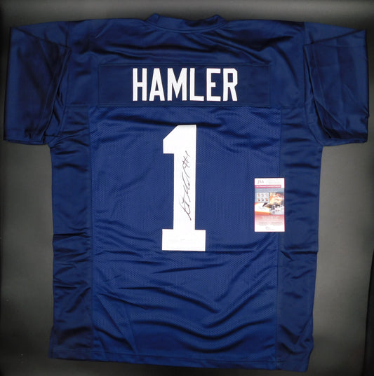 KJ Hamler Signed Autographed Penn State Nittany Lions Blue #1 Football Jersey JSA COA