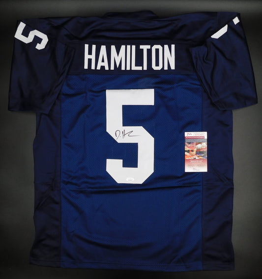 DaeSean Hamilton Signed Autographed Penn State Nittany Lions Blue Football Jersey JSA COA