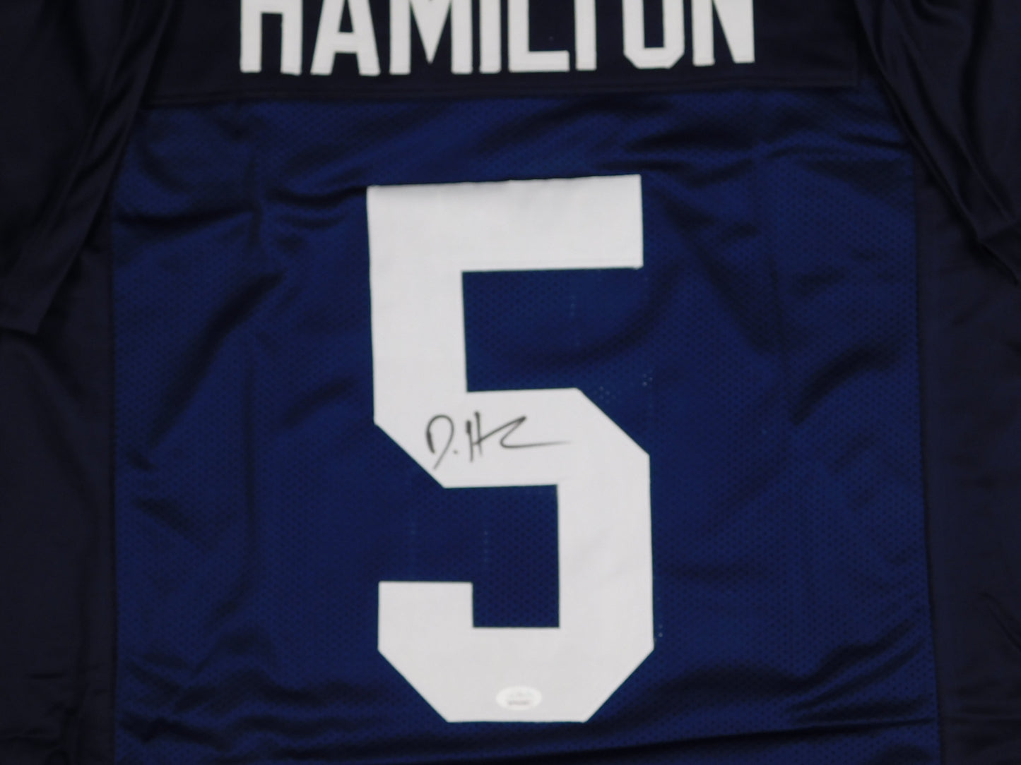 DaeSean Hamilton Signed Autographed Penn State Nittany Lions Blue Football Jersey JSA COA