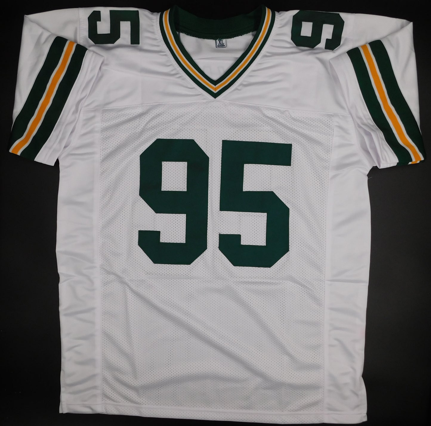 DeVonte Wyatt Signed Autographed Green Bay Packers White Football Jersey JSA COA