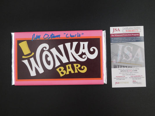 Peter Ostrum Signed Autographed Willy Wonka And The Chocolate Factory Wonka Bar Charlie Bucket JSA COA Blue