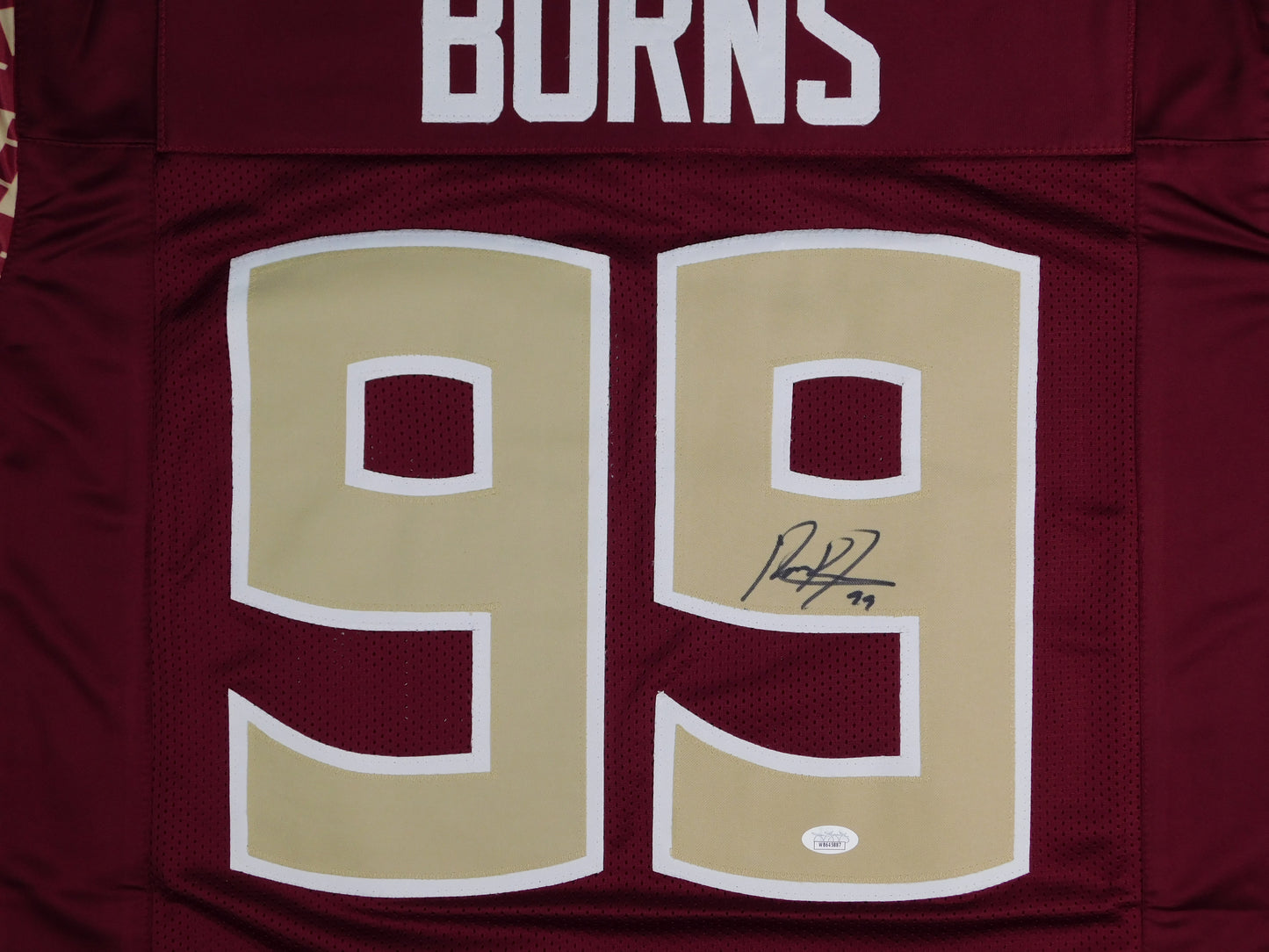 Brian Burns Signed Autographed Red Florida State University Football Jersey JSA COA