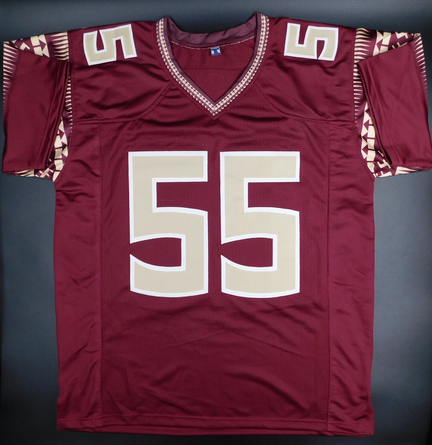 Braden Fiske Sign Autograph Red Florida State University Football Jersey JSA COA