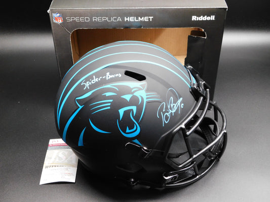 Brian Burns Signed Autographed Carolina Panthers Full Size Eclipse Helmet Inscribed JSA COA