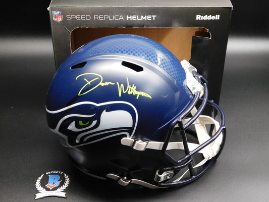 Devon Witherspoon FULL NAME Signed Autographed Full Size Seattle Seahawks Speed Helmet BAS COA