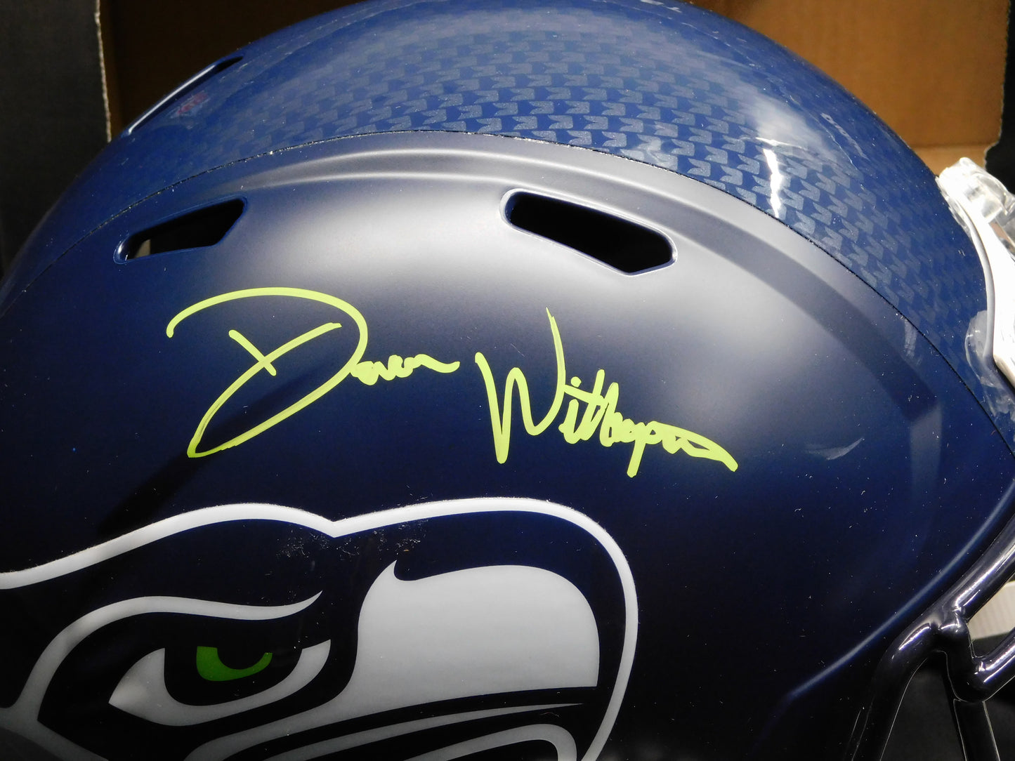 Devon Witherspoon FULL NAME Signed Autographed Full Size Seattle Seahawks Speed Helmet BAS COA