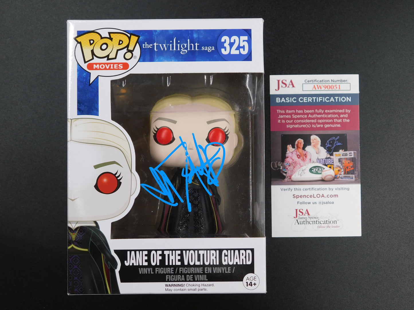 Dakota Fanning Signed Funko Pop 325 Jane of the Volturi Guard Twilight JSA COA