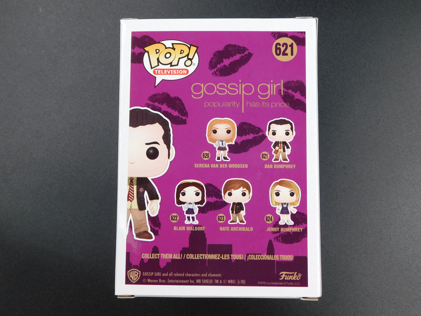 Penn Badgley Signed Autographed Funko Pop 621 Gossip Girl Dan Humphrey BAS COA