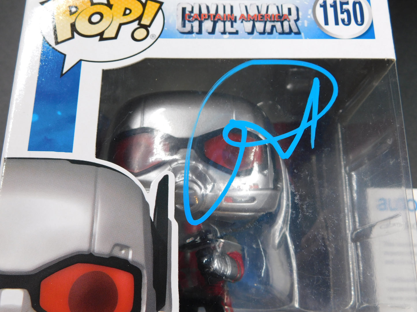 Paul Rudd Signed Autographed Funko Pop 1150 Ant-Man Civil War Marvel ACOA