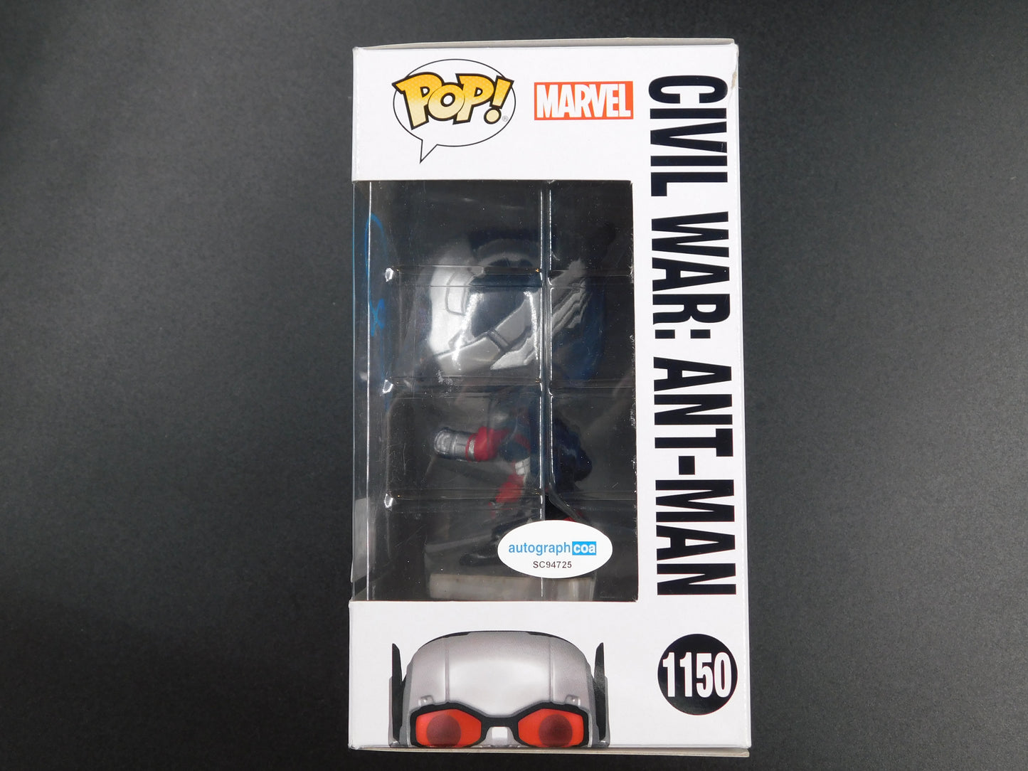 Paul Rudd Signed Autographed Funko Pop 1150 Ant-Man Civil War Marvel ACOA