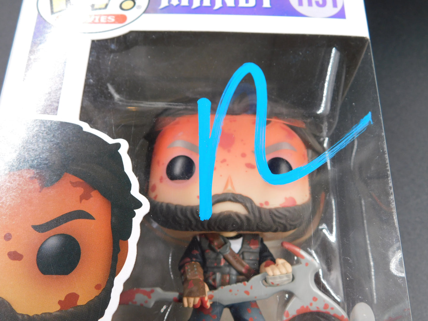 Nicolas Cage Signed Authentic Autographed Funko Pop 1131 Red Miller Mandy ACOA