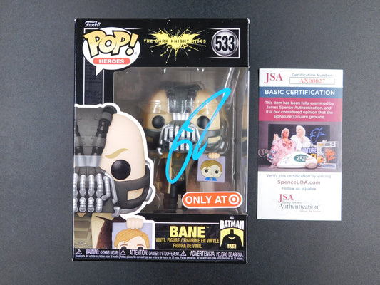 Tom Hardy Signed Autographed Funko Pop 553 Bane Batman The Dark Knight JSA COA