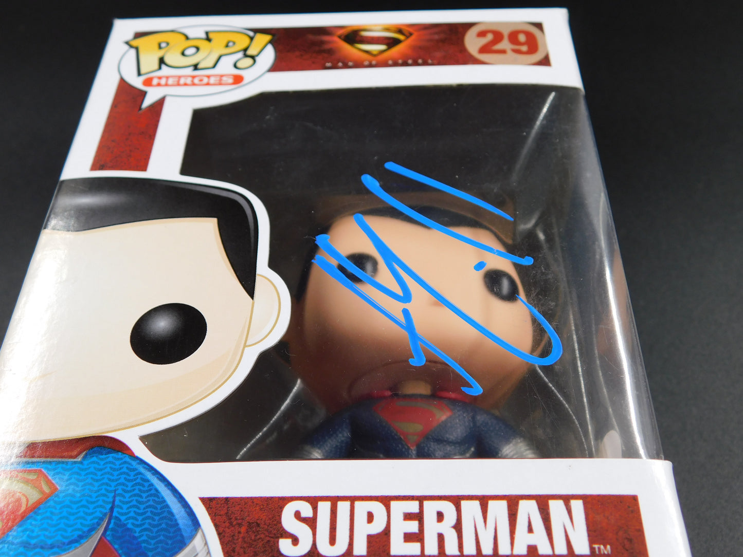 Henry Cavill Signed Autographed Funko Pop 29 Superman The Man of Steel JSA COA