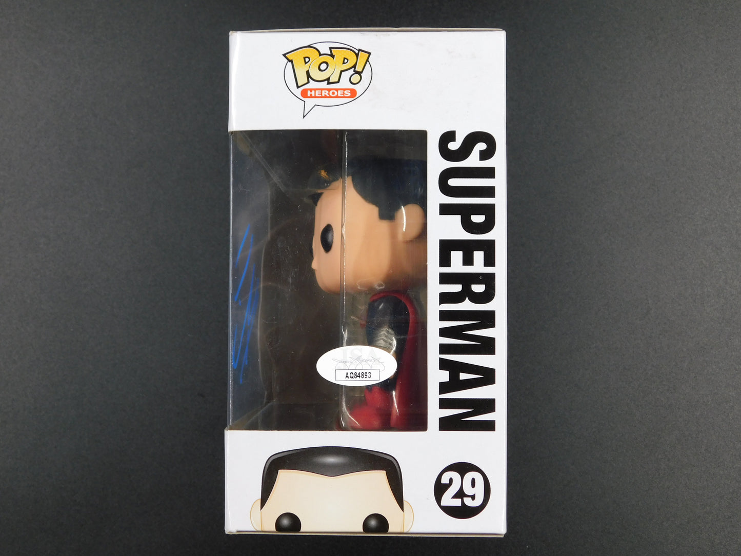 Henry Cavill Signed Autographed Funko Pop 29 Superman The Man of Steel JSA COA