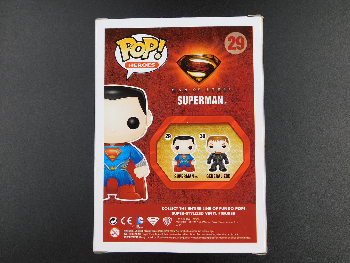 Henry Cavill Signed Autographed Funko Pop 29 Superman The Man of Steel JSA COA