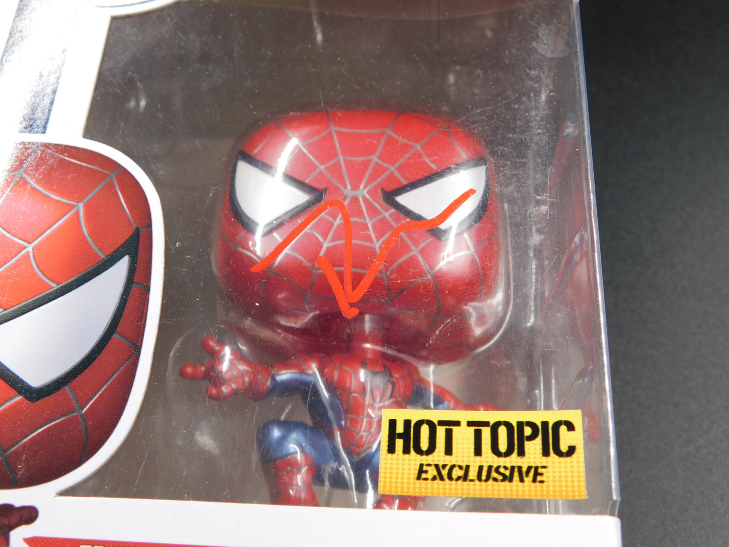 Tobey Maguire Signed Autographed Funko Pop 1158 Spider-Man Marvel Excl. ACOA Red